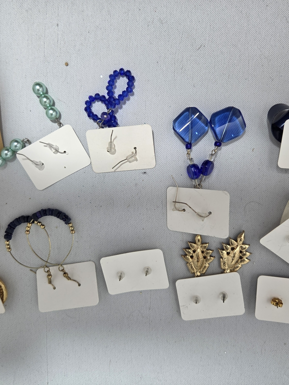 HUGE 30+ Costume Jewelry Lot LOFT Blue Nautical Navy Coastal Necklaces Earrings - Picture 8 of 12